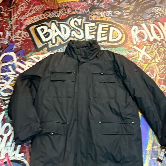 Deadstock Hawke & Co. Winter Down Parka  - XL - Black NWT Cold Weather Essential - Picture 1 of 10